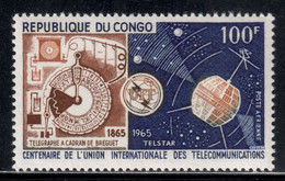 Congo - Brazzaville 1965 Mi# 67 ** MNH - Cent. Of The ITU / Telstar / Space - Neufs