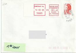 Vignette D'affranchissement De Guichet - Mog - Dunkerque - Enveloppe Entière - 1969 Montgeron – Weißes Papier – Frama/Satas