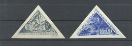 RUMANIA  YVERT  AEREO    32/33    MH  * - Unused Stamps