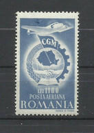 RUMANIA  YVERT  AEREO    38    MH  * - Unused Stamps