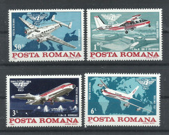 RUMANIA  YVERT  AEREO   295/98     MNH  ** - Unused Stamps