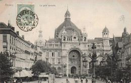 Belgique - Anvers - La Gare Centrale - Edit. Nels - Tram - Animé - Oblitéré Anvers - Carte Postale Ancienne - Antwerpen