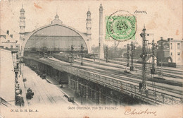 Belgique - Anvers - Gare Centrale Rue Du Pélican - Edit. G.H. - Précurseur - Train - Carte Postale Ancienne - Antwerpen