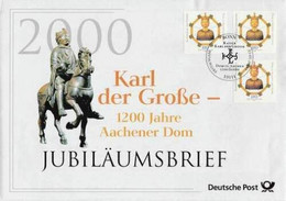Deutschland 2000 ☀ 1200 Yahre- Karl Der Große Jubiläumsbrief - Briefe U. Dokumente