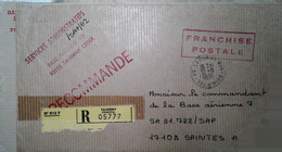 M 6  Lettre En Fm Base Aérienne 921 Devant De Lettre - Military Airmail