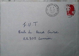 M 6  Lettre En Fm Cognac Air - Military Airmail