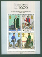 GB 1979 London 1980 Rowland Hill Stamps MS  MNH Toning - Sheets, Plate Blocks & Multiples