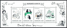 Bertil Skov Jørgensen. Denmark 2016. Children Songs. Souvenir Sheet. Michel Bl.64 MNH. Signed. - Blocks & Kleinbögen