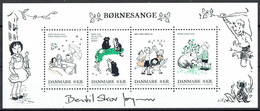 Bertil Skov Jørgensen. Denmark 2016 Children Songs. Souvenir Sheet. Michel Bl.64 MNH. Signed. - Blocs-feuillets