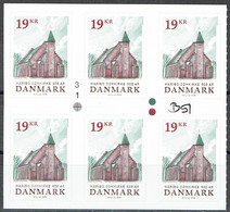 Bertil Skov Jørgensen. Denmark 2016.  600 Anniv Cathedral Church, Maribo.  Michel 1869, 6-block.  MNH. Signed. - Blocs-feuillets