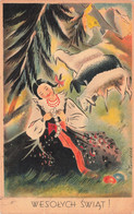 Pologne - Wesolych Swiat - Edit.Czytelni Ludowych - Colorisé - Mouton - Oblitéré 1909 - Carte Postale Ancienne - Polen