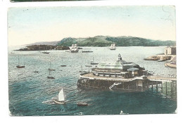 Postcard  Devon Plymouth Pier Drakes Island Tall Ships Posted 1904 - Plymouth