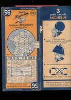 Carte MICHELIN N°56..1949/2....Paris-Reims  (M5183) - Cartes Routières