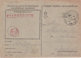 HONGRIE CARTE EN FRANCHISE MILITAIRE 1945 - Cartas & Documentos