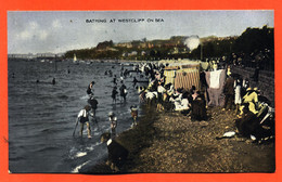 CPA GLACEE WESTCLIFF ON SEA "  Bathing At Westcliff On Sea " - Southend, Westcliff & Leigh