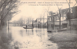 FRANCE - INONDATION DE PARIS - L'avenue De Versailles Au Pont De Grenelle - 28 01 1910 - Carte Postale Ancienne - Alluvioni Del 1910