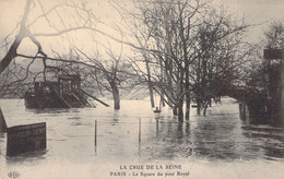 FRANCE - INONDATION DE PARIS - Le Square Du Pont Royal - Carte Postale Ancienne - Paris Flood, 1910