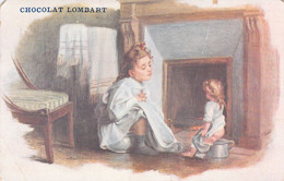 Illustration Non Signée - Enfant - Petites Filles Assisent Sur Un Pot De Chambre - LOMBART - Carte Postale Ancienne - Otros & Sin Clasificación