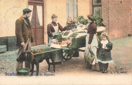 Belgique - Bruxelles - La Marchande De Légumes - Colorisé - Animé -Edit. C.V.C - Précurseur - Carte Postale Ancienne - Brussel (Stad)