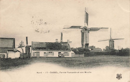 Cassel * 1904 * Ferme Flamande Et Son Moulin à Vent * Molen Moulins - Cassel