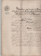 Subrogation 1858 Péron Chomard Planèze Colombier Papet Moulin Vieux Saint Chef Guillerd Delhomme Arcisse - Manuscritos