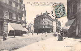 FRANCE - 69 - LYON - Rue Du Président Carnot - Rue Gralée Et Hôtel Bayard - P Martel - Carte Postale Ancienne - Otros & Sin Clasificación