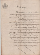 Décharge 1868 Patricot Olouise Sermérieu Millon Saint Chef - Manuscripts