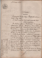 Vente 1868 Tabardel Astier La Madeleine Saint Chef Laval Mas De Pieux Au Rompay Hypothèque - Manuscritos