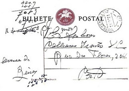 Portugal &  Bilhete Postal, Alverca Da Beira A Porto 1961 (2771) - Brieven En Documenten