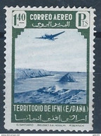 IF32SASF-L4241PC-TESPAEREO.Marroc.Maocco.IFNI ESPAÑOL. PAISAJES Y AVION 1943.(Ed 32**) Sin Charnela.MAGNIFICO - Nuevos