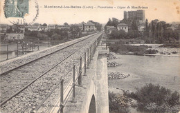 FRANCE - 42 - MONTROND LES BAINS - Panorama - Ligne De Montbrison - Carte Postale Ancienne - Autres & Non Classés