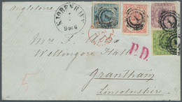 Denmark: 1863, 16 Sk. Rouletted, Lilac, Cancelled With Ring Numeral Stamp "1" (C - Briefe U. Dokumente