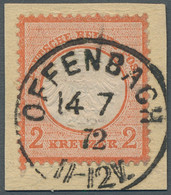Deutsches Reich - Brustschild: 1872, Kleiner Brustschild 2 Kreuzer Ziegelrot, Sa - Autres & Non Classés