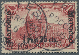 Deutsche Post In Marokko: 1903, REICHSPOST Mit "fettem" Aufdruck (Type II), 1 Pe - Kantoren In Marokko