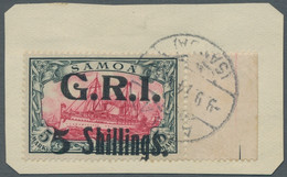 Deutsche Kolonien - Samoa - Britische Besetzung: 1914, 5 Shillings Auf 5 Mark, R - Kolonie: Samoa