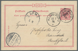 Deutsche Kolonien - Togo - Ganzsachen: 1898-1899, Krone/Adler, Postkarten Zu 5 P - Kolonie: Togo