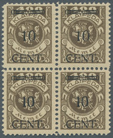 Memel: 1923, Freimarke 10 Cent Auf 400 Mark In 2 Senkrechten Typenpaaren (Type I - Memel