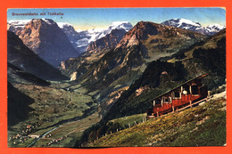 CPA SUISSE " Braunwaldbahn Mit Todikette " Funiculaire - Braunwald