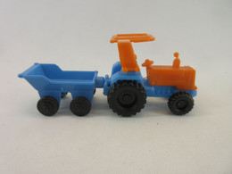 KINDER EU 1991 K92 219 Tracteur Bleu Orange + Remorque Bleu - Cartoons