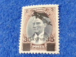 TÜRKİYE--1942 --  35/500K   UÇAK POSTASI  DAMGASIZ - Unused Stamps