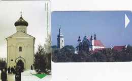 Belarus 2 Phonecards Chip- - - Church - Wit-Rusland