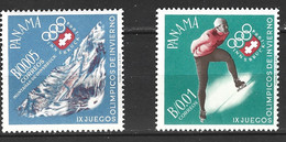 PANAMA. N°389-90 De 1964. J.O. D'Innsbruck. - Invierno 1964: Innsbruck