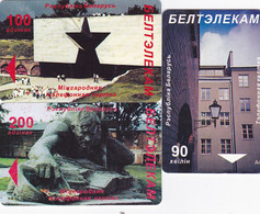 Belarus 3 Phonecards Chip- - - - Belarús