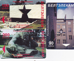 Belarus 3 Phonecards Chip- - - - Wit-Rusland