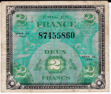 BILLET DE DEUX FRANCS EMIS EN FRANCE SERIE DE1944 - Ohne Zuordnung