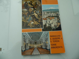 Cartolina "PARROCCHIA S. GIUSEPPE E S. TERESA TORRE ANNUNZIATA" Vedutine - Torre Annunziata