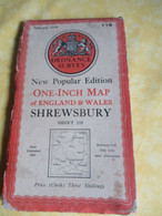 Carte Automobile/ Great Britain / Ordnance Survey/SHREWSBURY/The National Grid/1947                  PGC492 - Carte Stradali