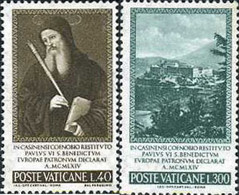 116239 MNH VATICANO 1965 PROCLAMACION DE SAN BENITO, PATRON DE EUROPA - Used Stamps