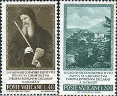 116239 MNH VATICANO 1965 PROCLAMACION DE SAN BENITO, PATRON DE EUROPA - Gebraucht