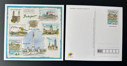 France 2019 Stationery Carte Postale Entier Ganzsache Budapest Capitale Européenne - Pseudo-entiers Officiels